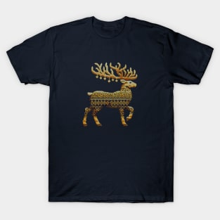 Knitted Reindeer: Family Christmas Design T-Shirt